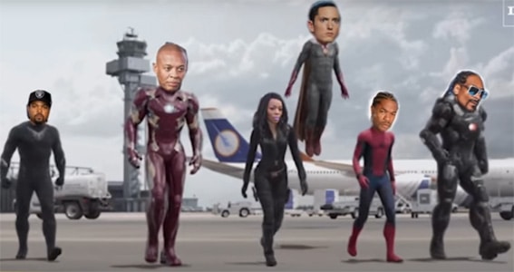 Les Avengers du Up In Smoke Tour