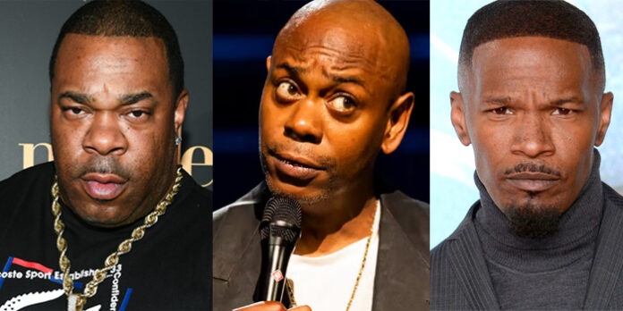 Busta Rhymes, Dave Chappelle et Jamie Foxx